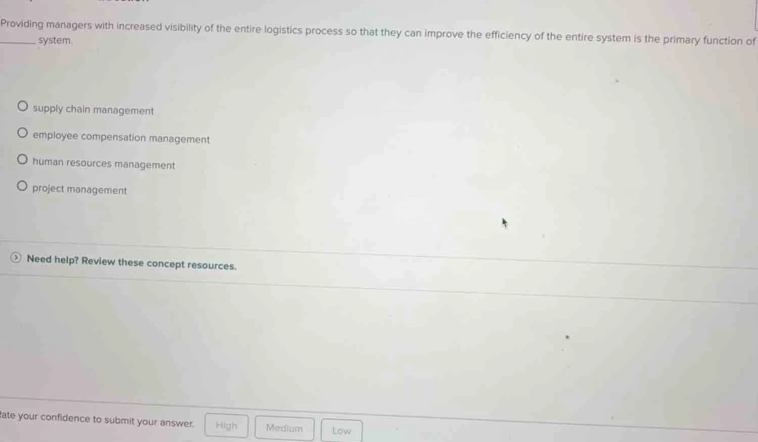 providing managers with increased visibility of the entire logistics pr…