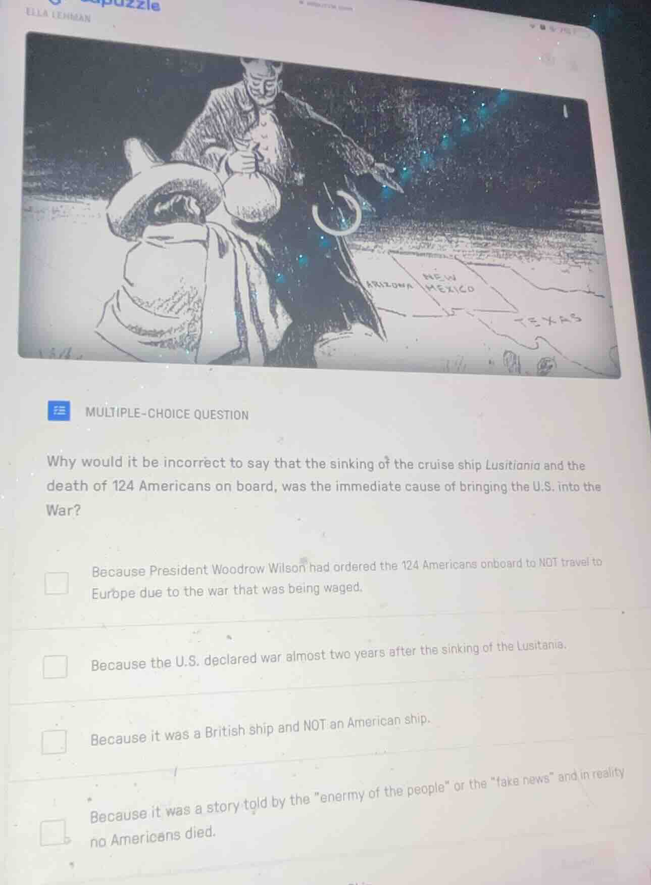 multiple-choice question why would it be incorrect to say that the sink…