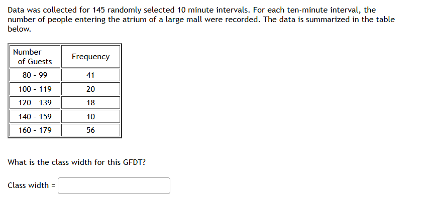 data was collected for 145 randomly selected 10 minute intervals. for e…