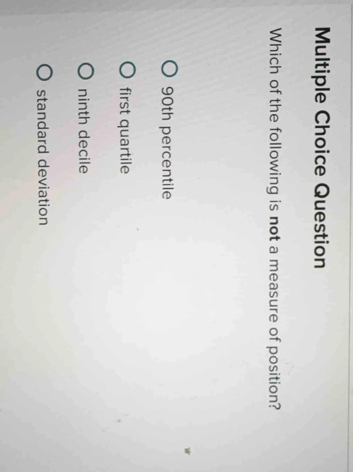 multiple choice question \ ewline which of the following is not a measu…