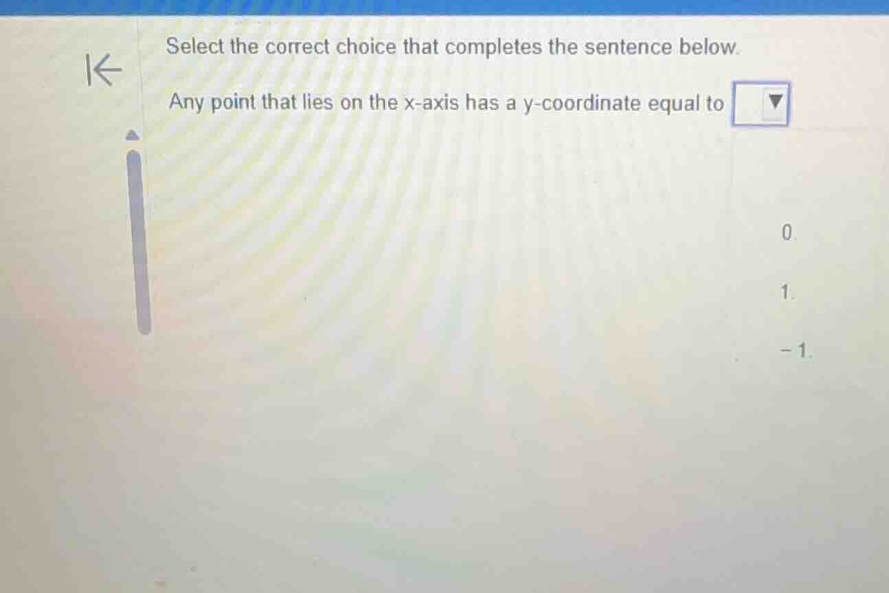 select the correct choice that completes the sentence below. any point …