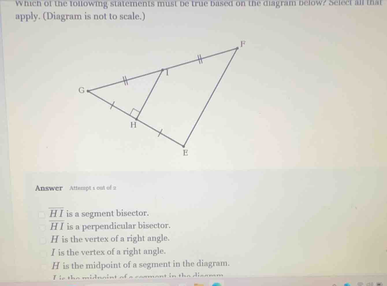 which of the following statements must be true based on the diagram bel…
