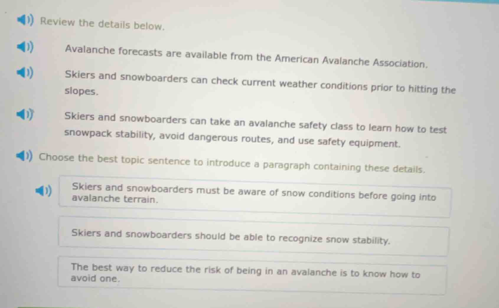 review the details below. avalanche forecasts are available from the am…