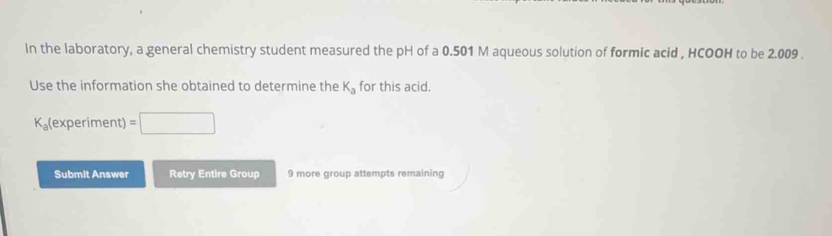 in the laboratory, a general chemistry student measured the ph of a 0.5…