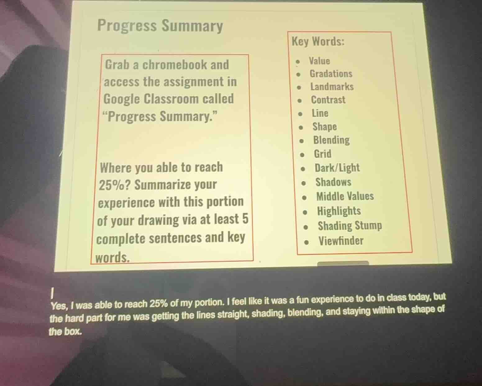 progress summary grab a chromebook and access the assignment in google …
