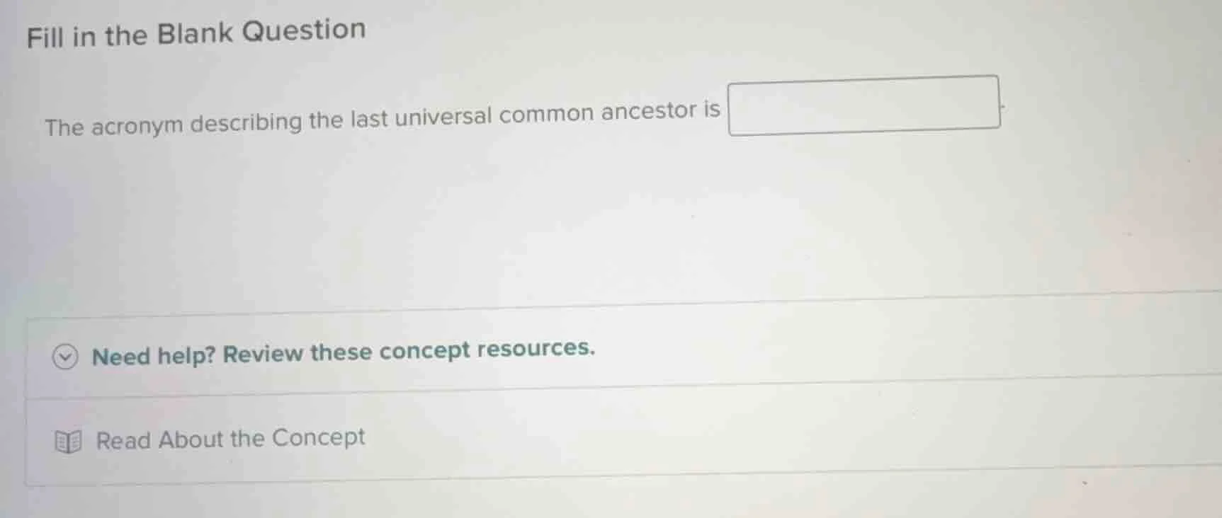 fill in the blank question the acronym describing the last universal co…