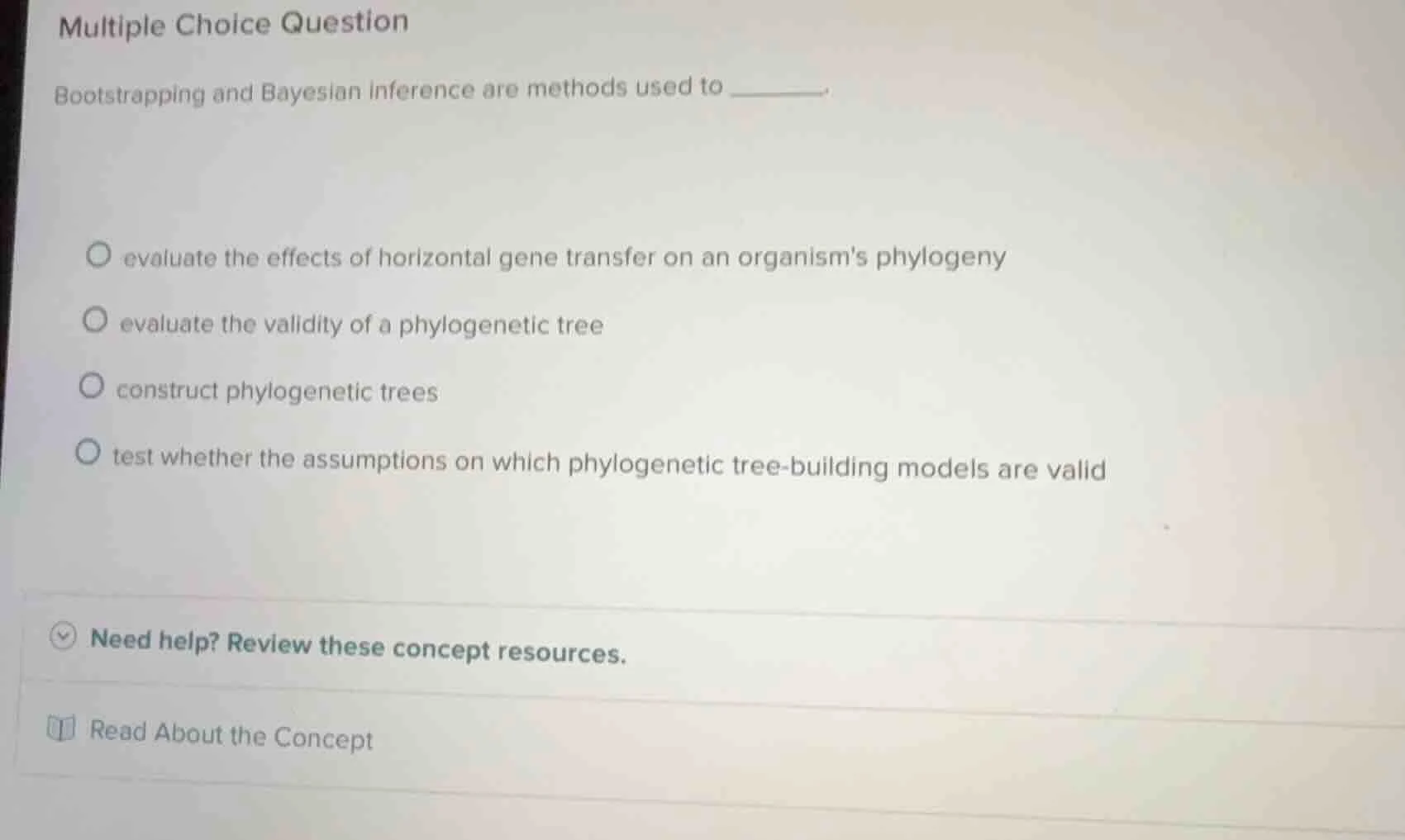 multiple choice question bootstrapping and bayesian inference are metho…