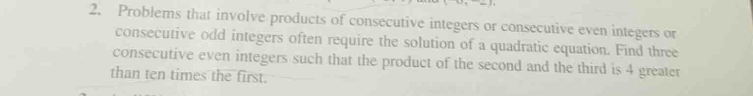 2. problems that involve products of consecutive integers or consecutiv…