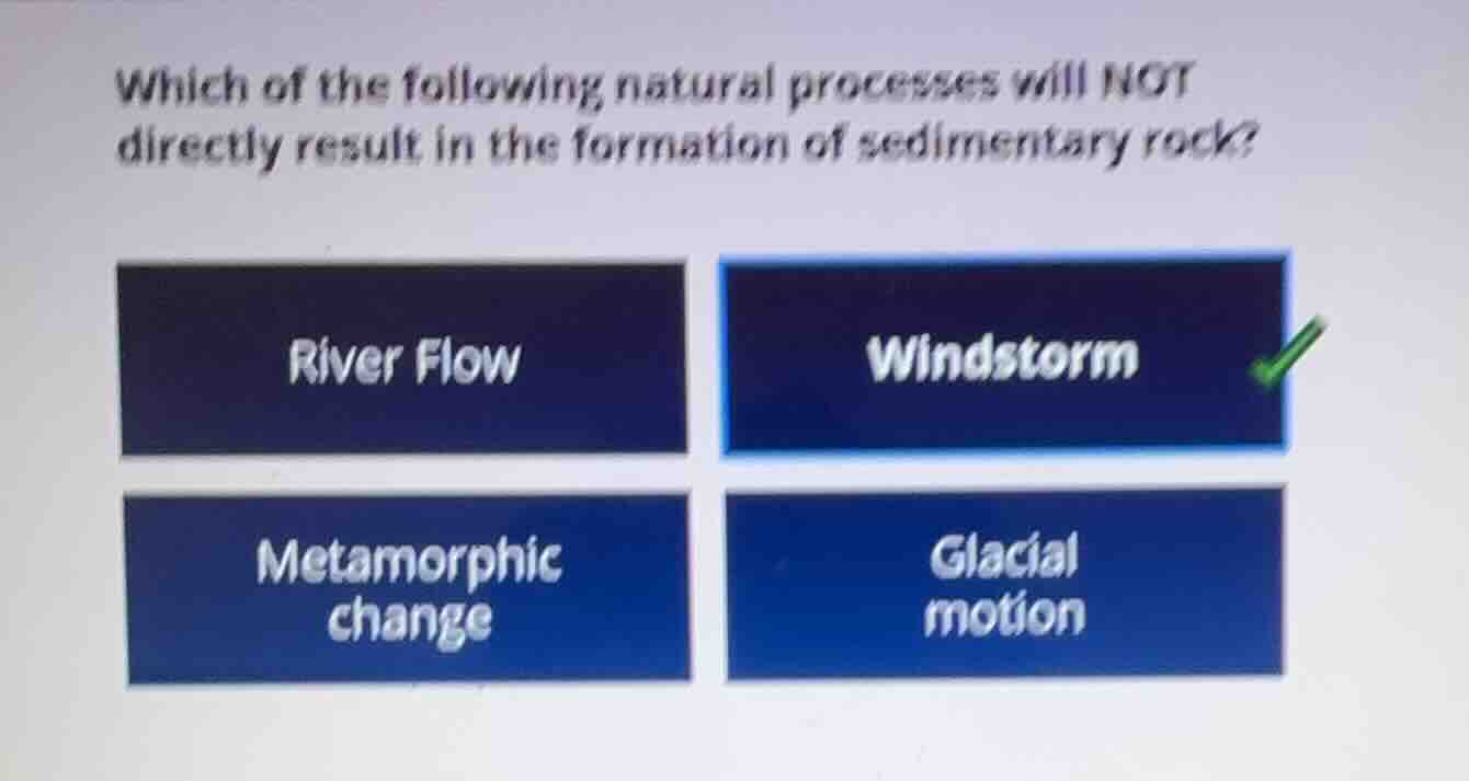 which of the following natural processes will not directly result in th…