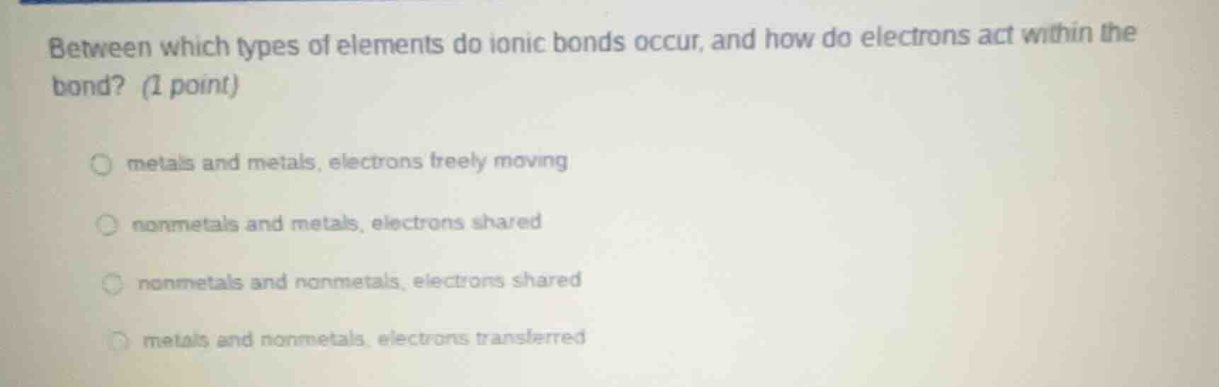 between which types of elements do ionic bonds occur, and how do electr…
