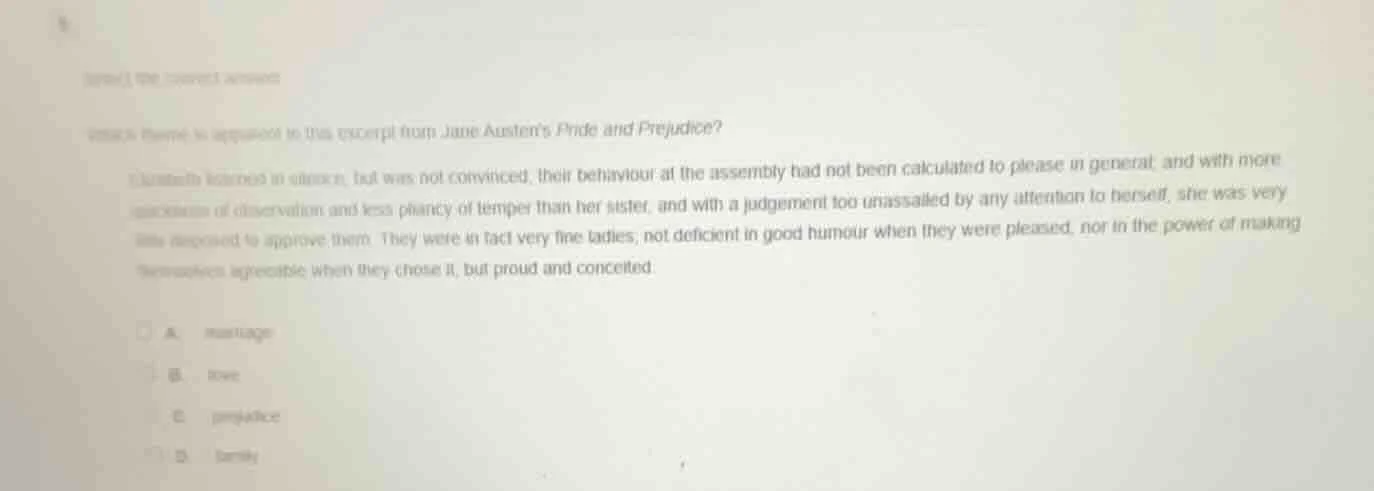select the correct answer. which theme is apparent in this excerpt from…
