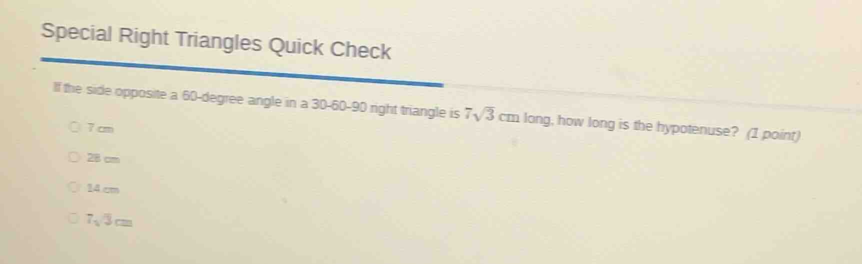 special right triangles quick check if the side opposite a 60 - degree …