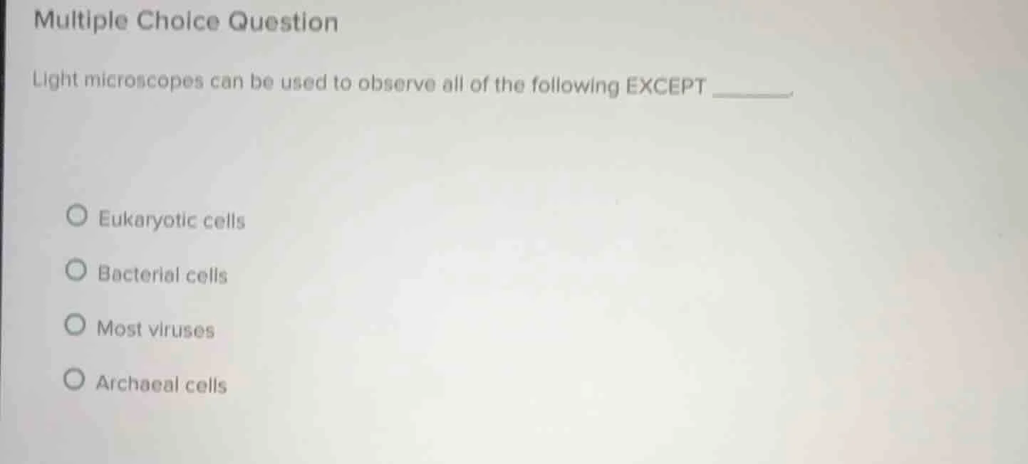 multiple choice question light microscopes can be used to observe all o…