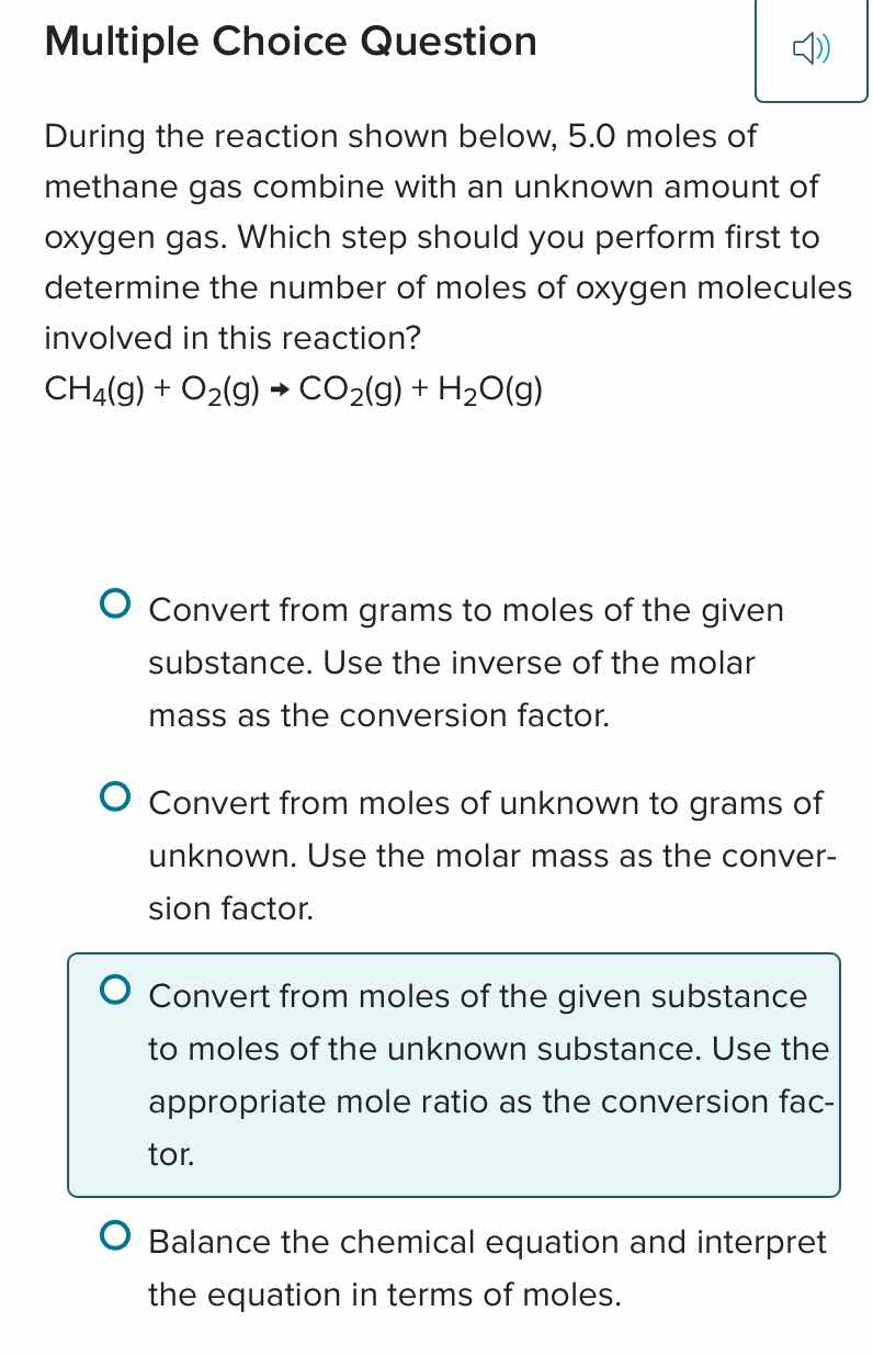 multiple choice question during the reaction shown below, 5.0 moles of …