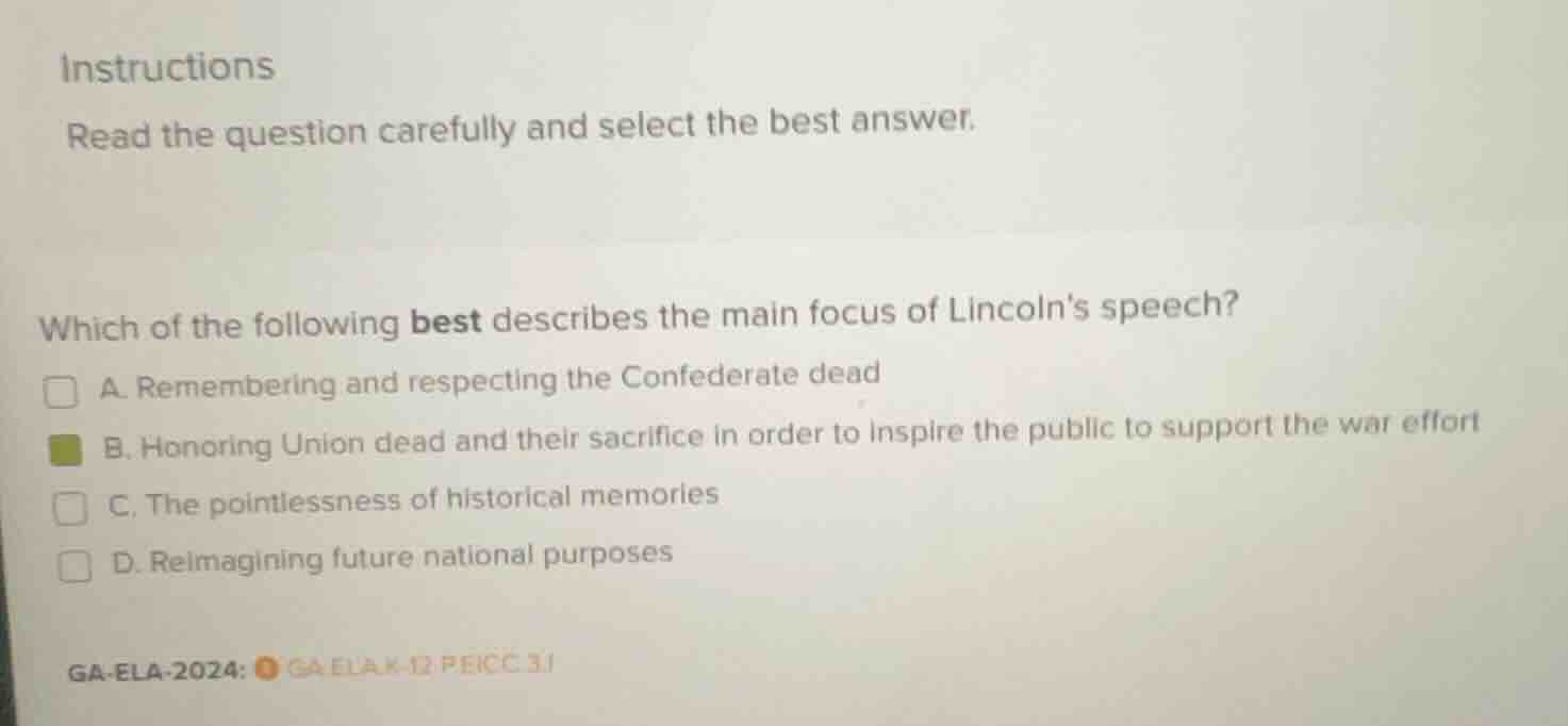 instructions read the question carefully and select the best answer. wh…