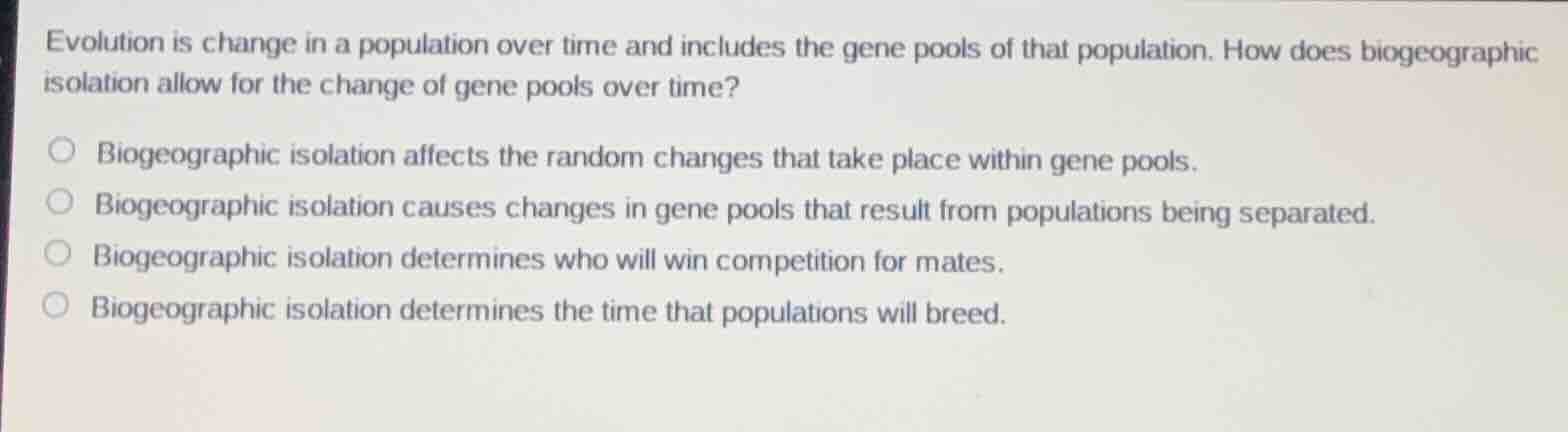 evolution is change in a population over time and includes the gene poo…