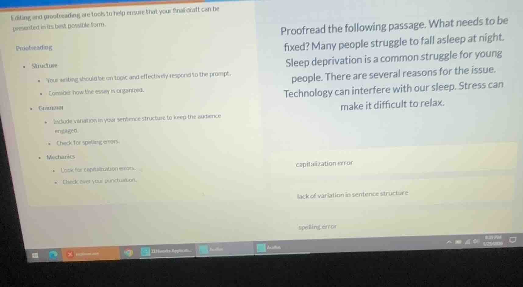 editing and proofreading are tools to help ensure that your final draft…