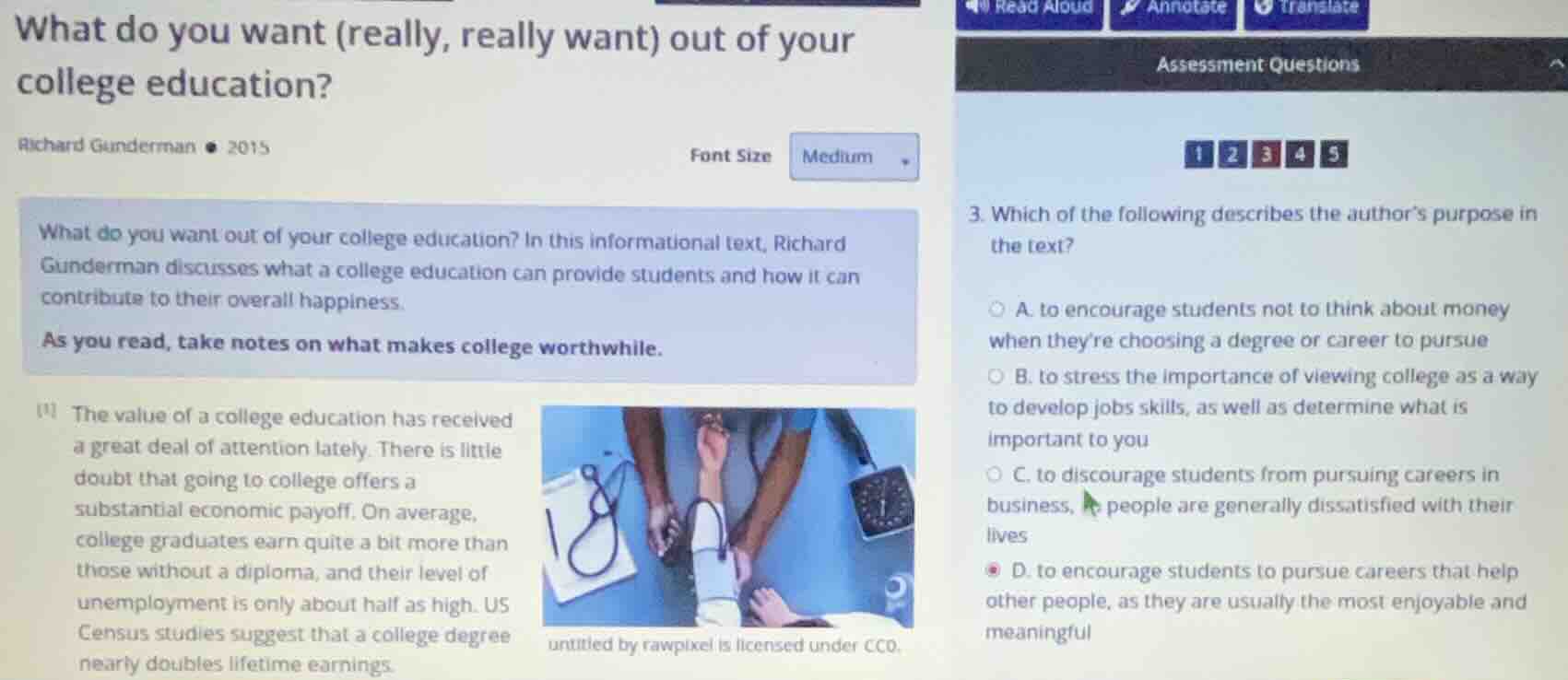 what do you want (really, really want) out of your college education? r…