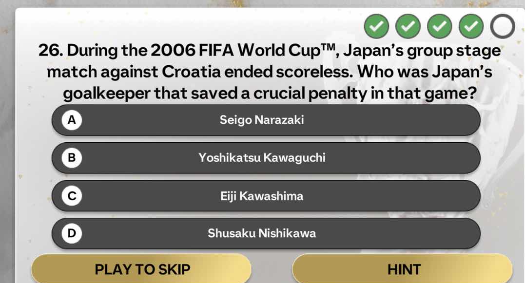 26. during the 2006 fifa world cup™, japan’s group stage match against …
