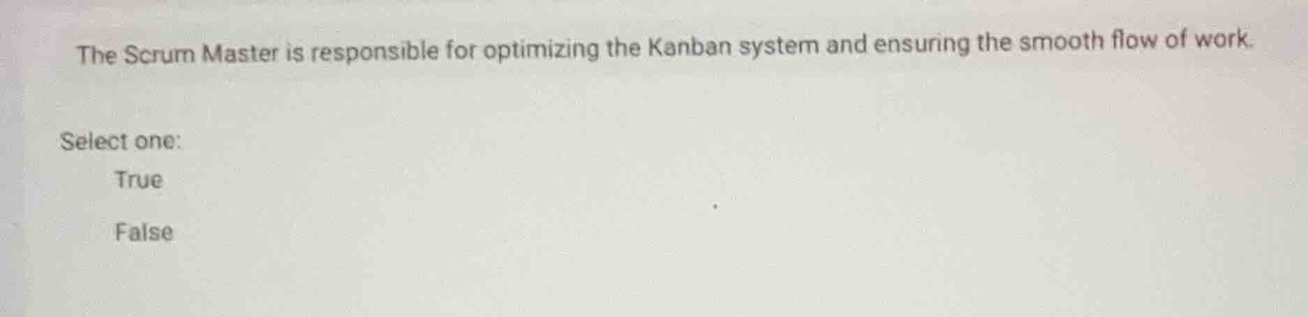 the scrum master is responsible for optimizing the kanban system and en…