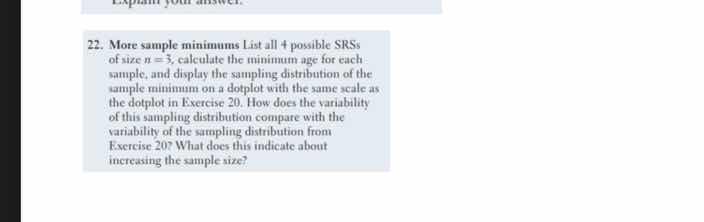 22. more sample minimums list all 4 possible srss of size ( n = 3 ), ca…