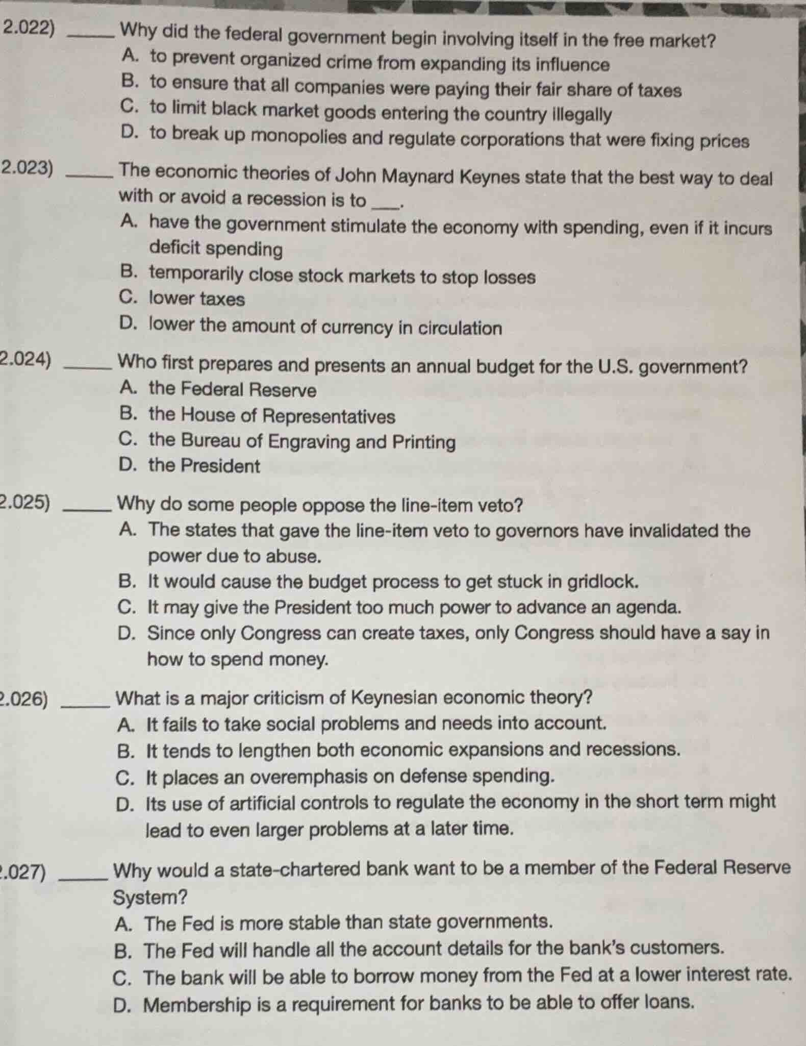 2.022) ______ why did the federal government begin involving itself in …