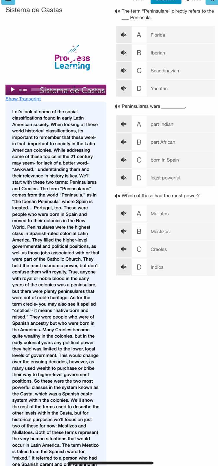 sistema de castas the term “peninsulare” directly refers to the ___ pen…