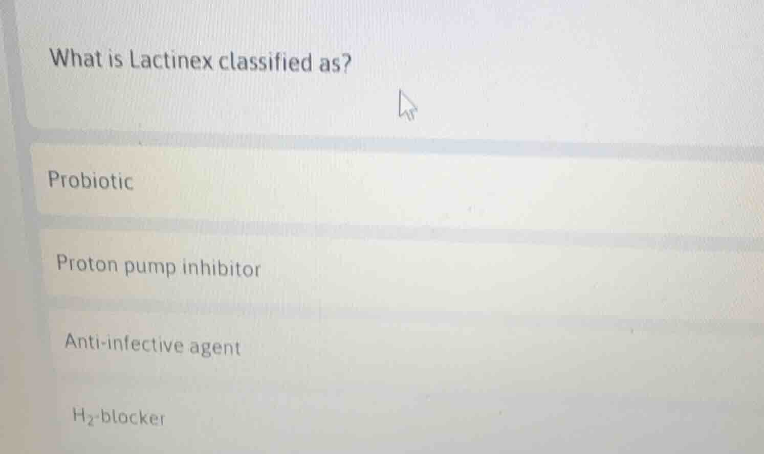 what is lactinex classified as? probiotic proton pump inhibitor anti - …