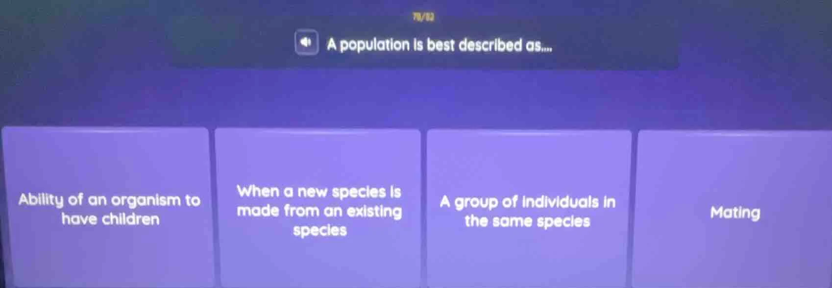 a population is best described as.... ability of an organism to have ch…