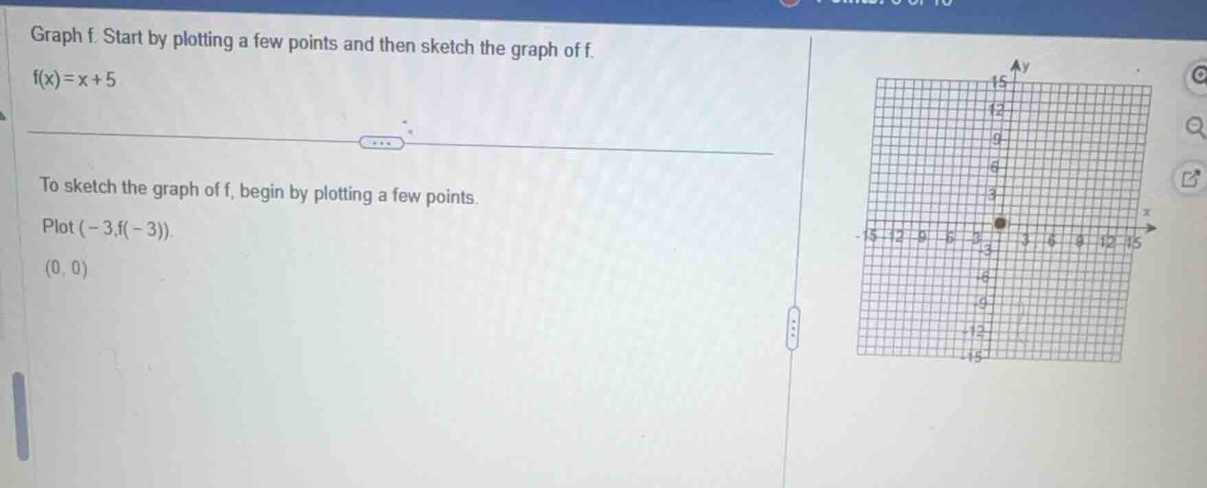 graph f. start by plotting a few points and then sketch the graph of f.…
