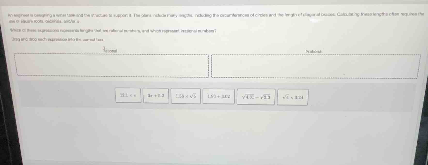an engineer is designing a water tank and the structure to support it. …