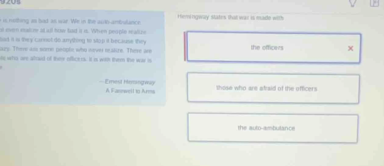 is nothing as bad as war. we in the auto - ambulance dont even realize …