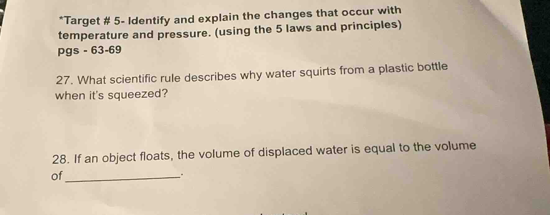 *target # 5- identify and explain the changes that occur with temperatu…