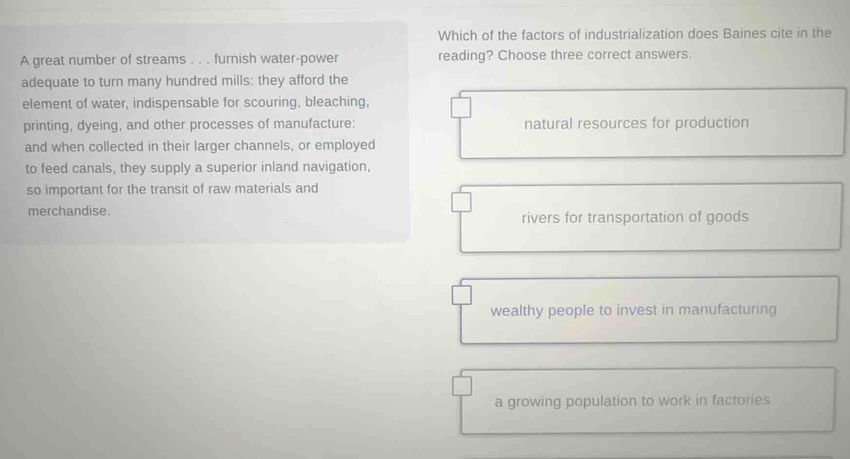 a great number of streams... furnish water - power adequate to turn man…