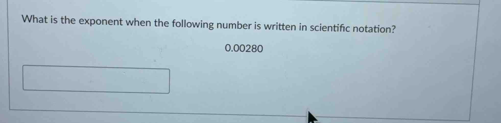 what is the exponent when the following number is written in scientific…