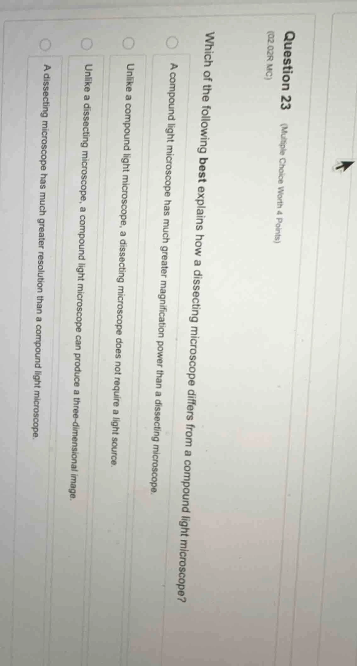 question 23 (multiple choice worth 4 points) (02.02r mc) which of the f…