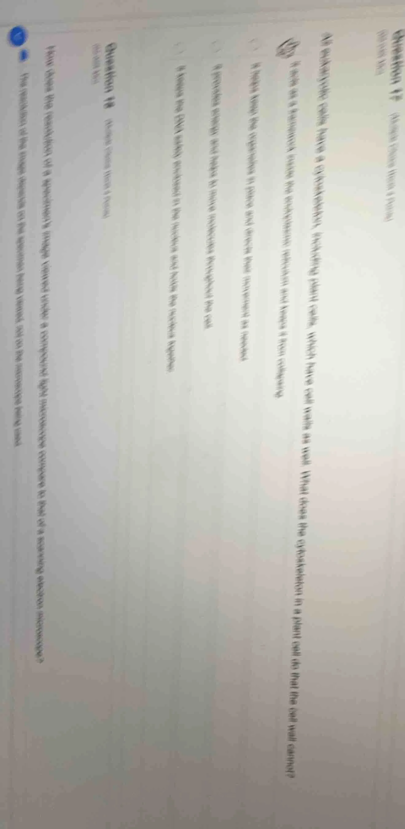 question 17 at certain times, plants have a cytokinesis - blocking plan…