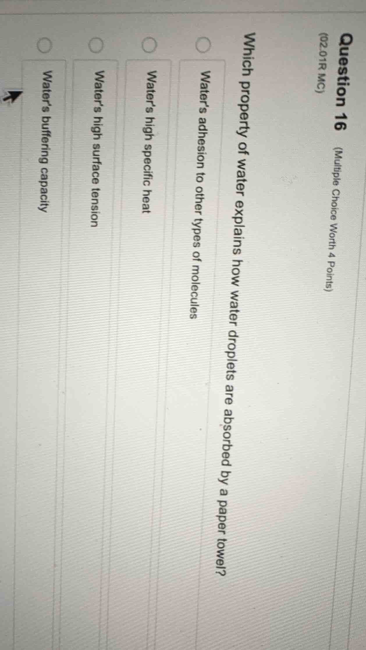 question 16 (multiple choice worth 4 points) (02.01r mc) which property…