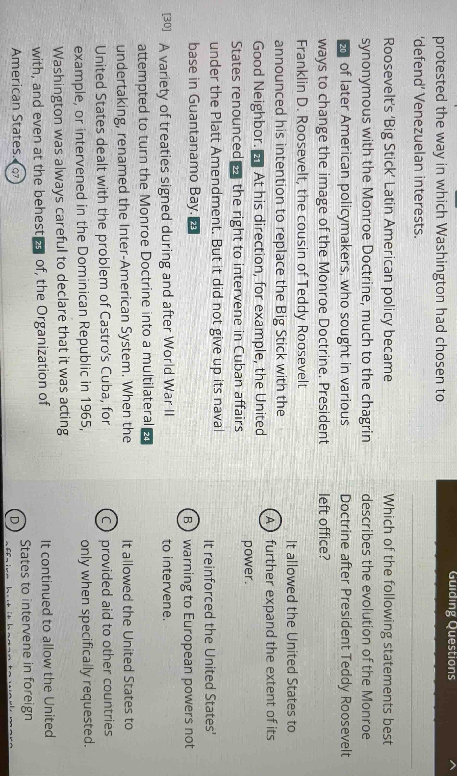 guiding questions which of the following statements best describes the …