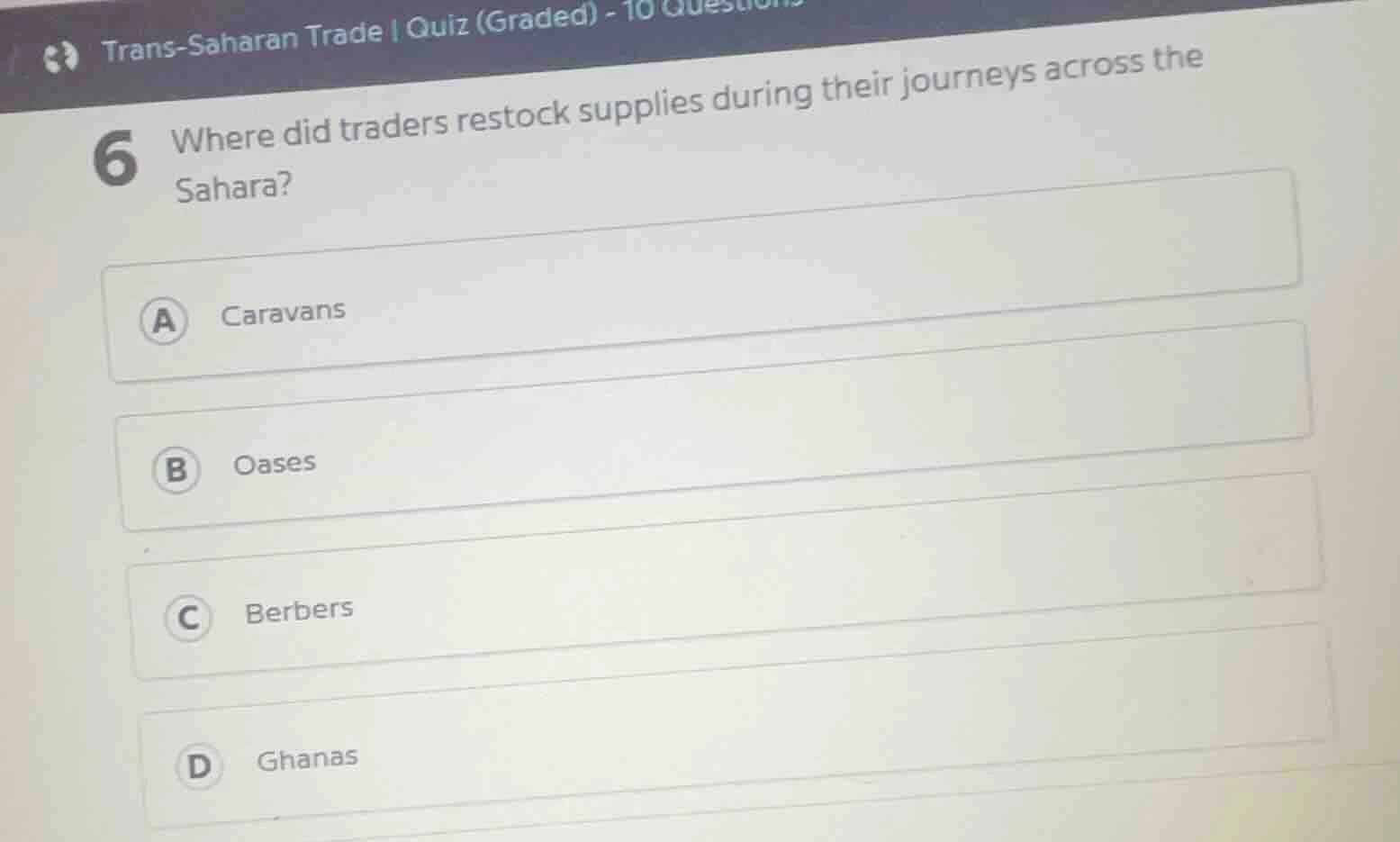 6 where did traders restock supplies during their journeys across the s…