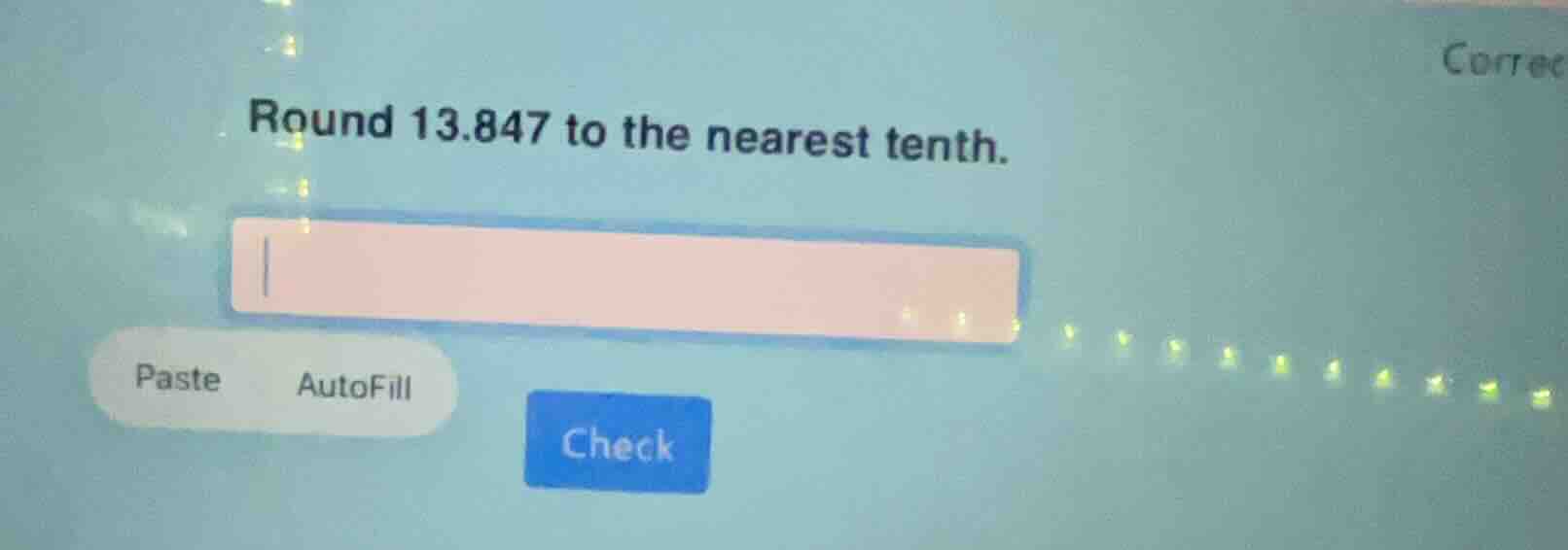round 13.847 to the nearest tenth.