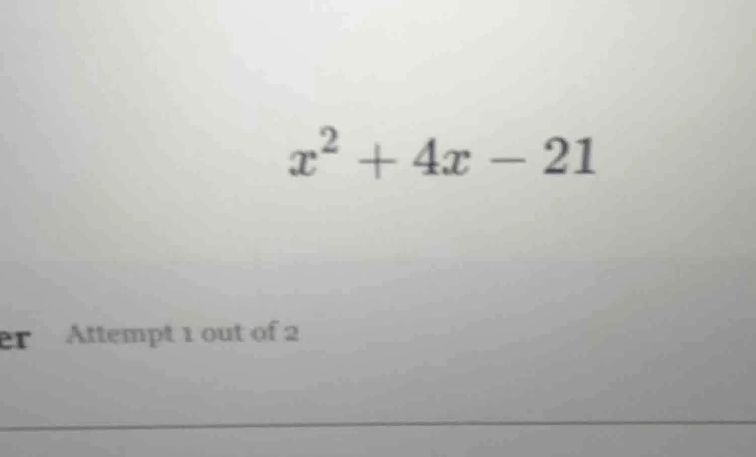 x² + 4x - 21