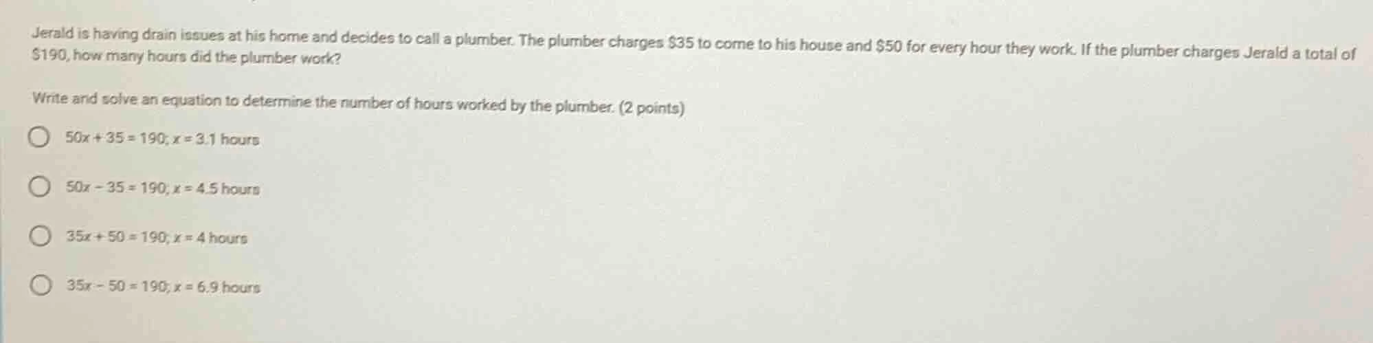 jerald is having drain issues at his home and decides to call a plumber…
