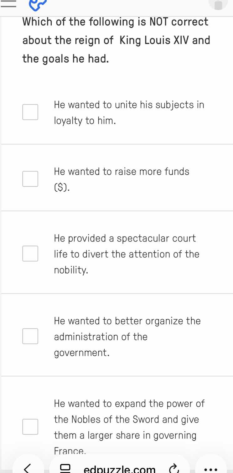 which of the following is not correct about the reign of king louis xiv…