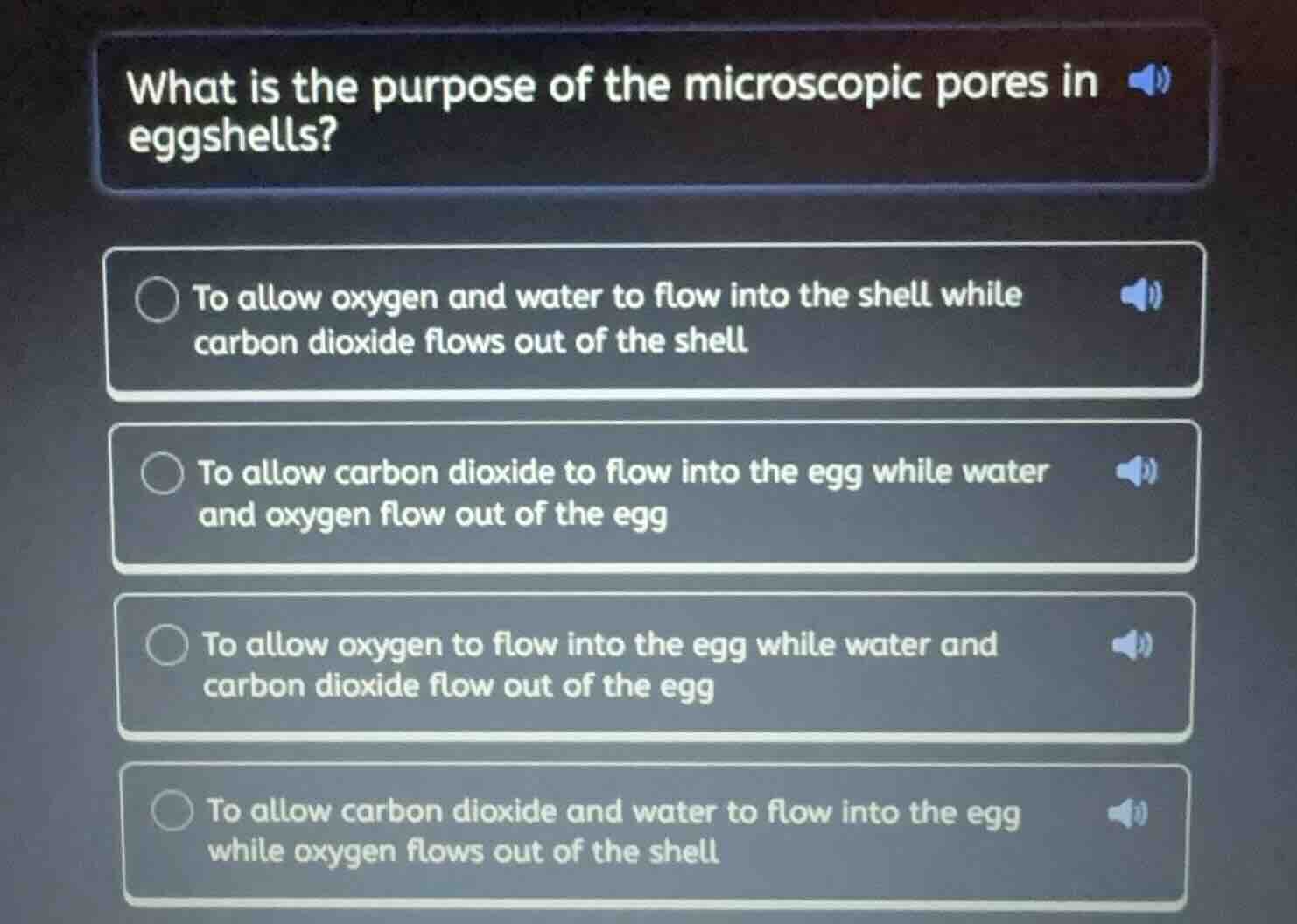 what is the purpose of the microscopic pores in eggshells? to allow oxy…