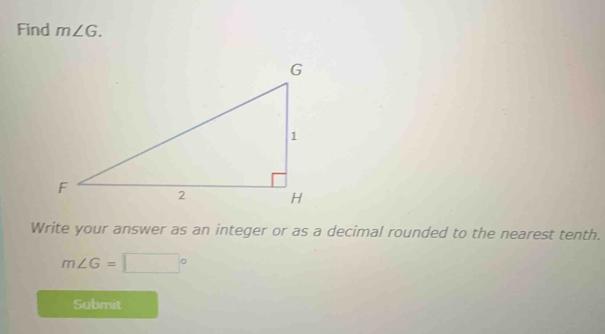 find ( mangle g ). write your answer as an integer or as a decimal roun…