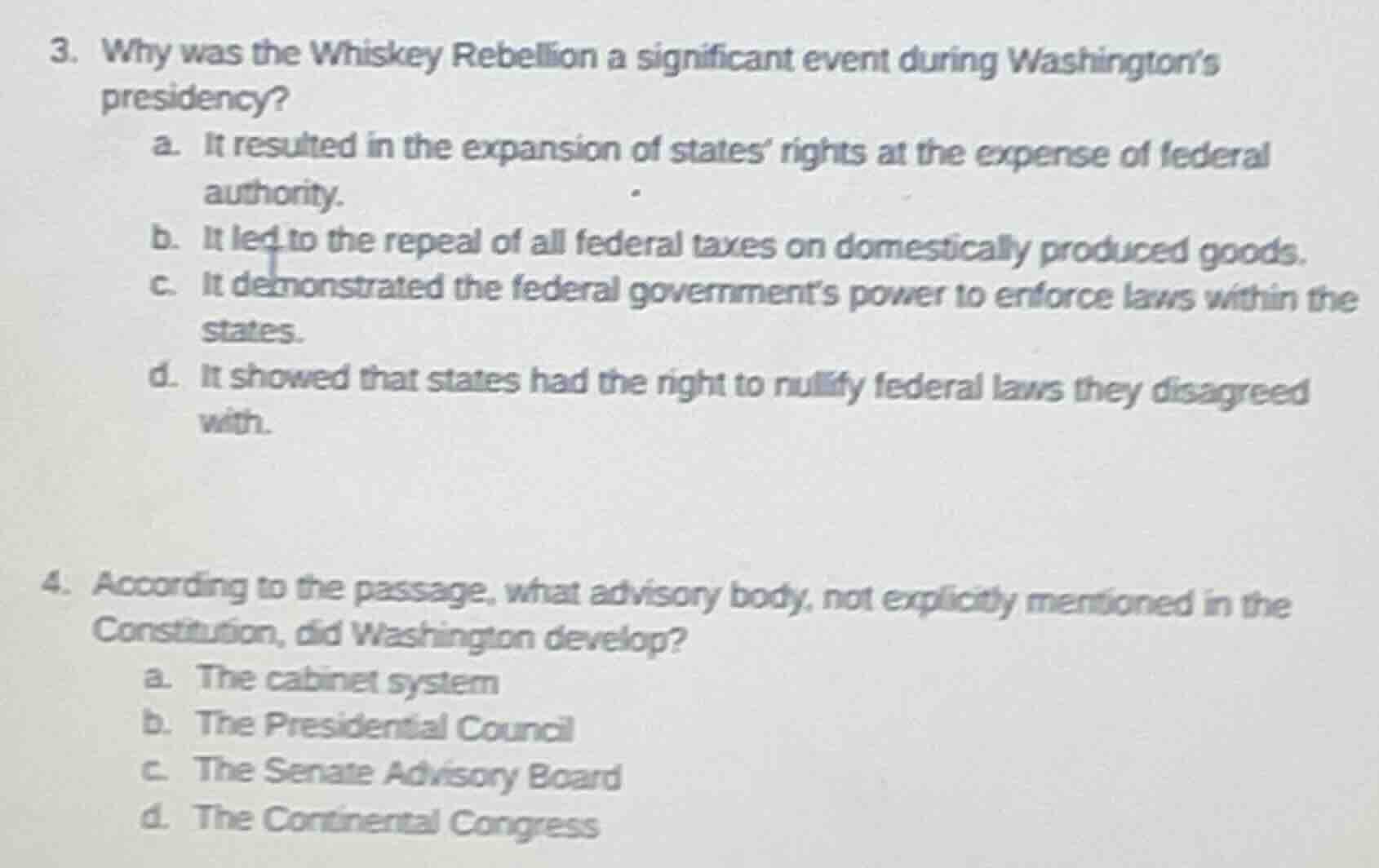 3. why was the whiskey rebellion a significant event during washington’…