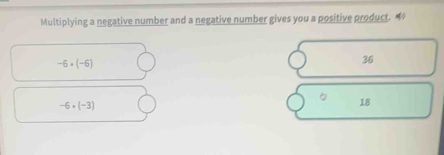 multiplying a negative number and a negative number gives you a positiv…