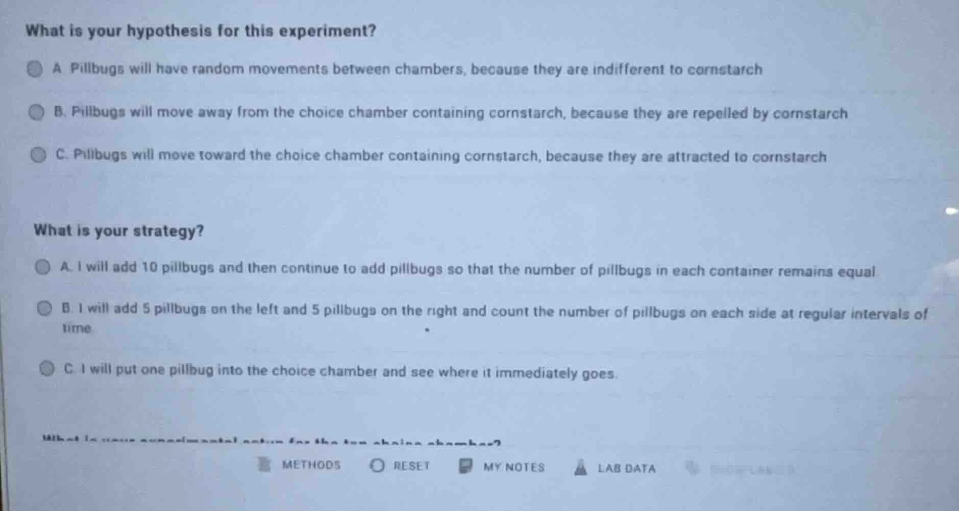 what is your hypothesis for this experiment? a pillbugs will have rando…