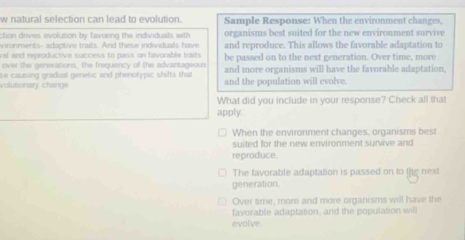 w natural selection can lead to evolution. ction drives evolution by fa…